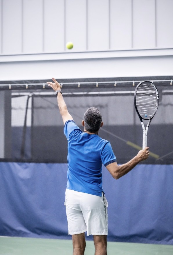 Serving the ball